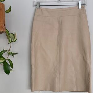BCBG Leather Pencil Skirt